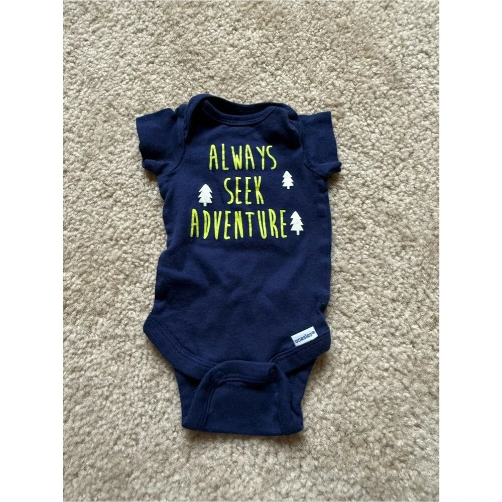 Baby Boy Newborn Short Sleeve Bodysuit Bundle (12 items)